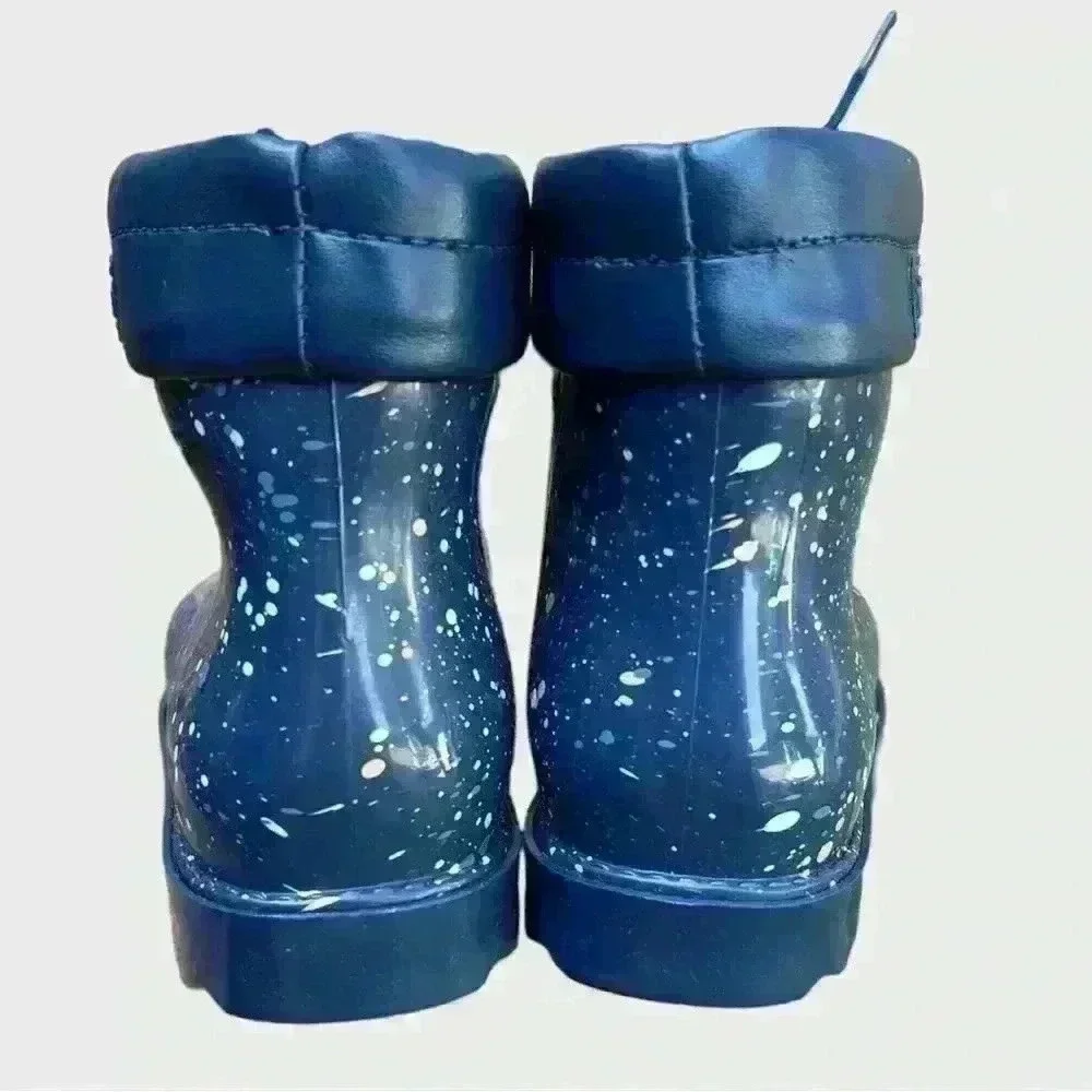 NIB MINI MELISSA Rain/Snow Boots II Blue - Size 10